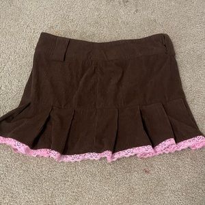 lace mini skirt